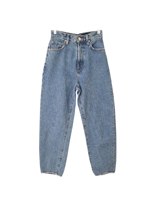 Goldsign Denim - Goldsign High Waist Tapered Jeans Womens Size 23 Blue Cotton Denim